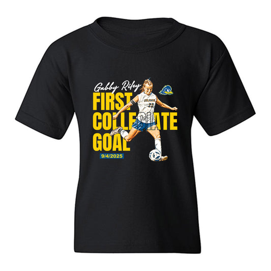 Delaware - NCAA Women's Soccer : Gabby Riley - First Collegiate Goal! Youth T-Shirt-0