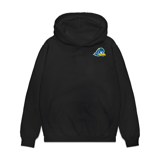 Delaware - NCAA Women's Soccer : Gabby Riley - First Collegiate Goal! Premium Hooded Sweatshirt-0