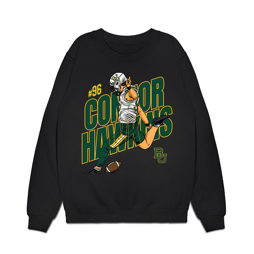 Baylor - NCAA Football : Connor Hawkins - Graphic Tee Premium Crewneck Sweatshirt-0