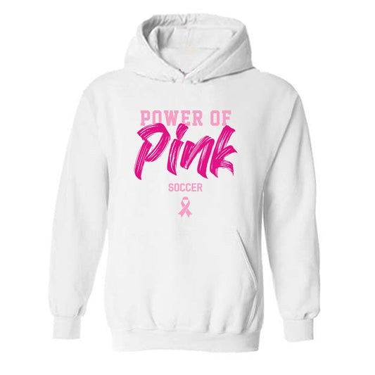Alabama - NCAA Women's Soccer : Power of Pink Alternate White Hooded Sweatshirt-0