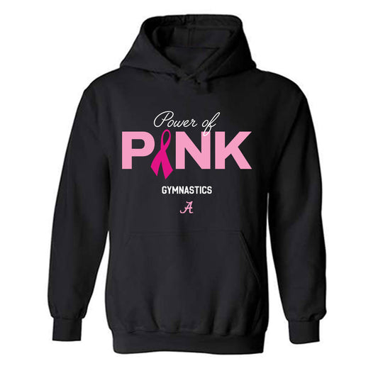 Alabama - NCAA Women's Gymnastics : Power of Pink Alternate Black Hooded Sweatshirt-0