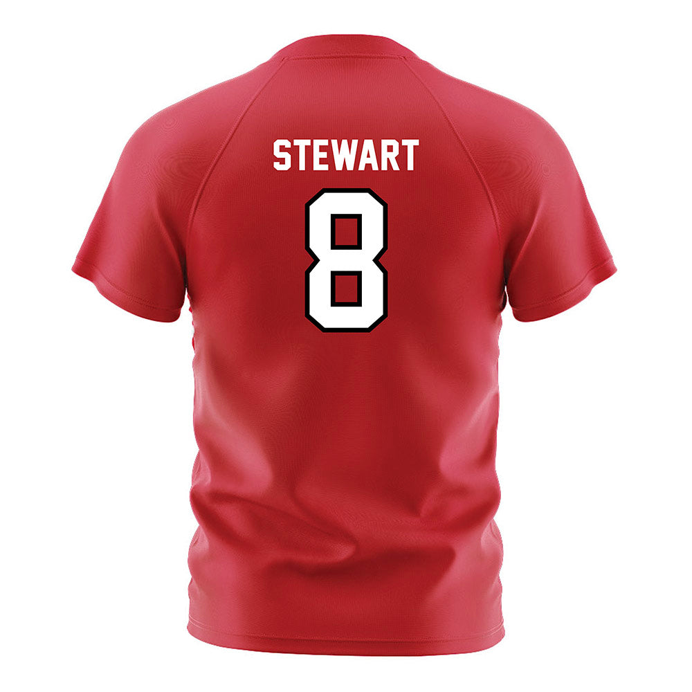 Fairfield - NCAA Women's Soccer : Amelie Stewart - Red Soccer Jersey-1