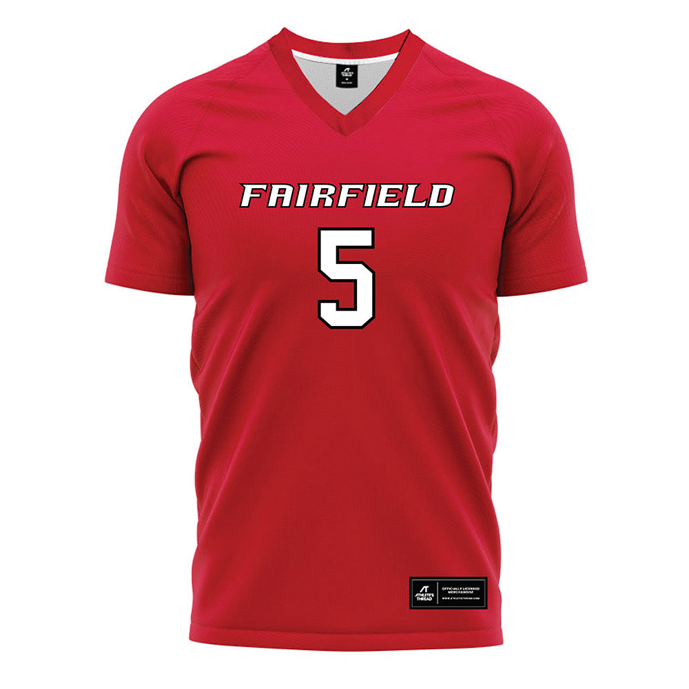 Fairfield - NCAA Women's Soccer : Cassidy Clinton - Red Soccer Jersey-0