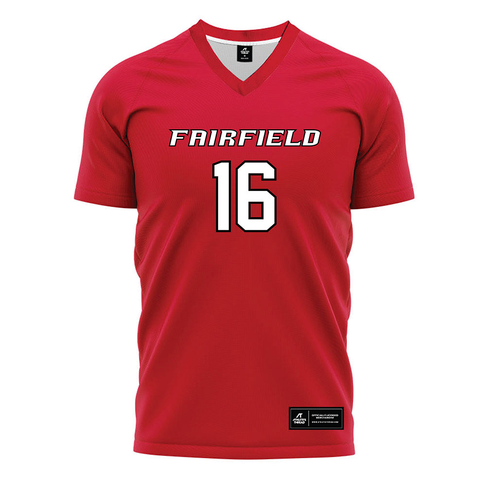 Fairfield - NCAA Women's Soccer : Phoebe George - Red Soccer Jersey-0