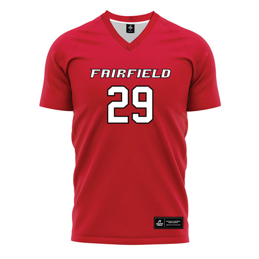 Fairfield - NCAA Women's Soccer : Allie Kirby - Red Soccer Jersey-0