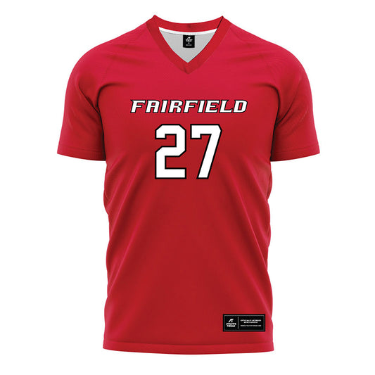 Fairfield - NCAA Women's Soccer : Sydney Corbett - Red Soccer Jersey-0
