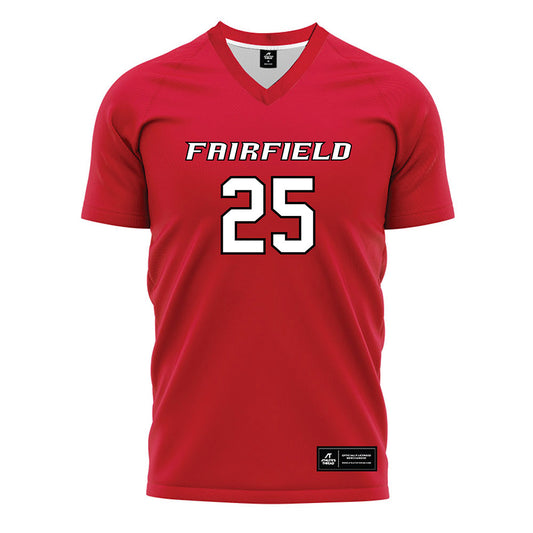 Fairfield - NCAA Women's Soccer : Lindsey Ciss - Red Soccer Jersey-0