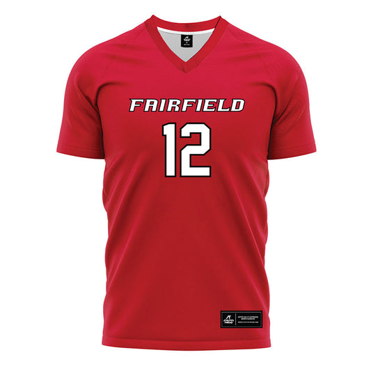 Fairfield - NCAA Women's Soccer : Samantha Kersey - Red Soccer Jersey-0