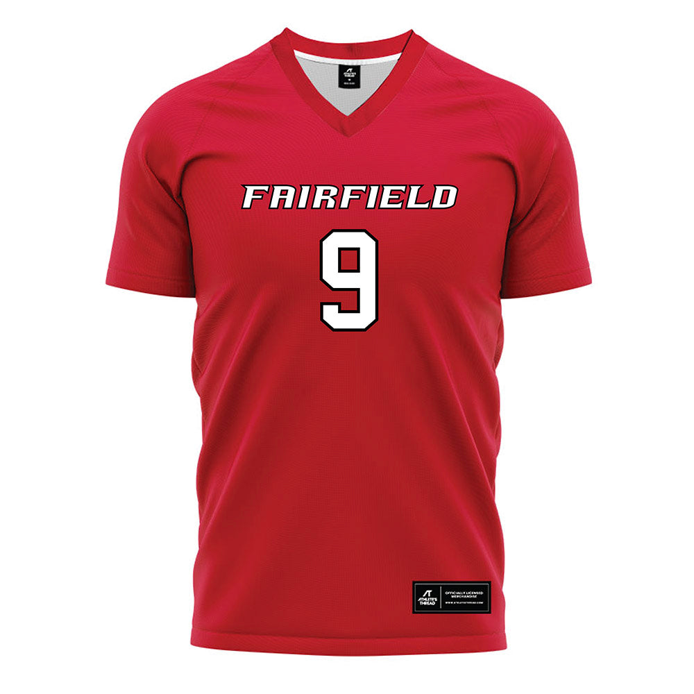 Fairfield - NCAA Women's Soccer : Charlotte Dellin - Red Soccer Jersey-0