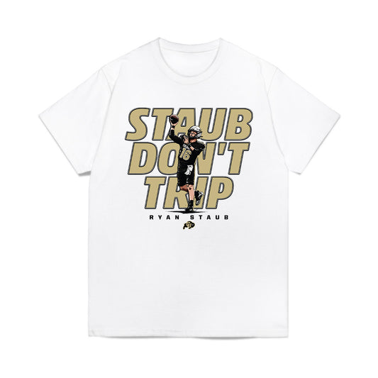 Colorado - NCAA Football : Ryan Staub - Staub Don't Trip Caricature Comfort Colors T-Shirt-0