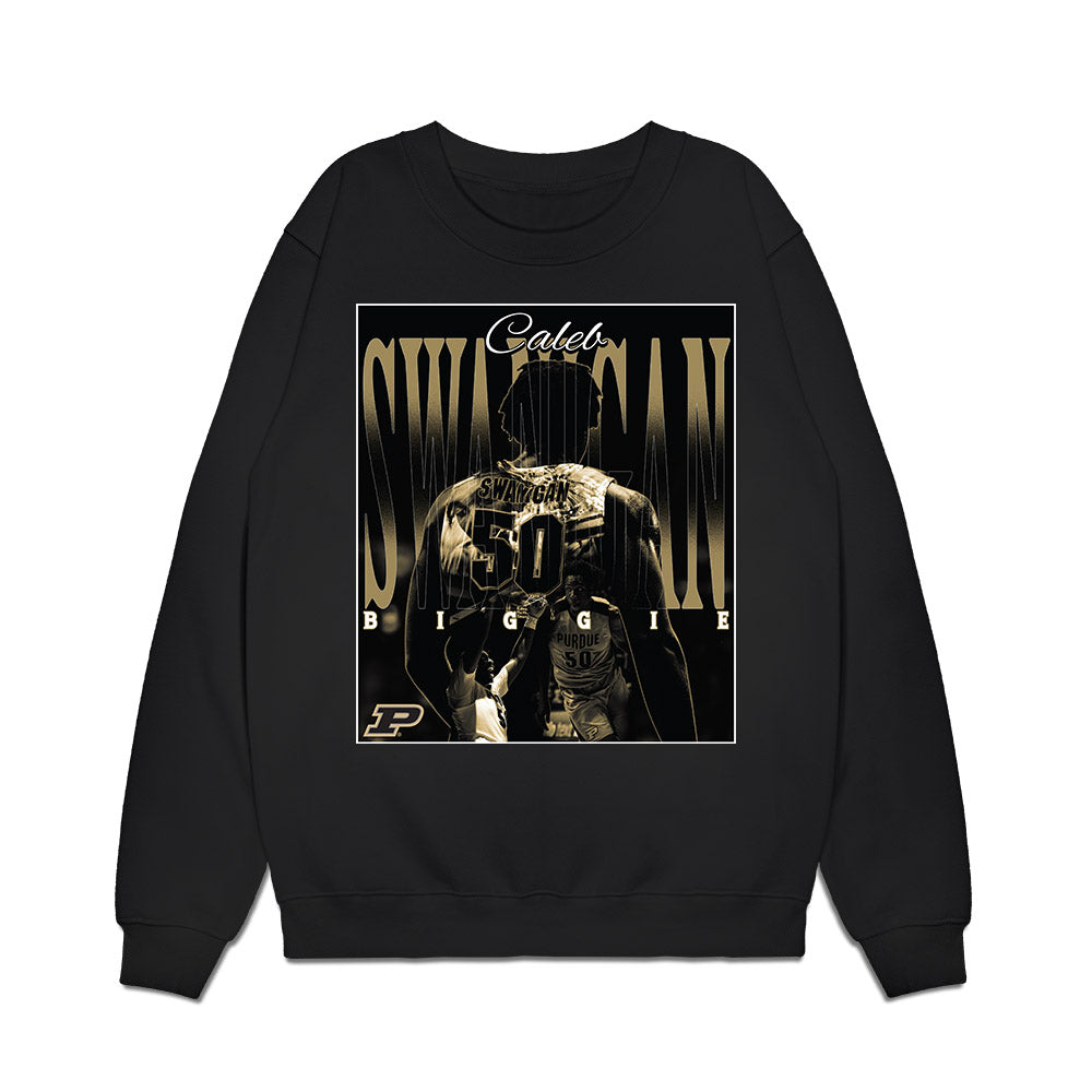 Purdue - NCAA Men's Basketball Legends : Caleb Swanigan - Collage Premium Crewneck Sweatshirt-0