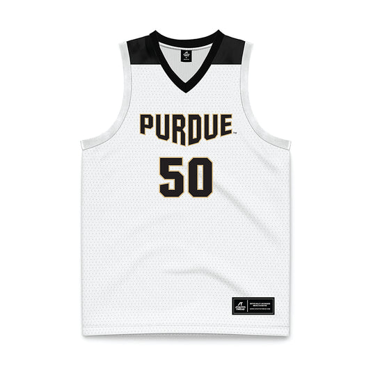 Purdue - NCAA Men's Basketball Legends : Caleb Swanigan - White Basketball Jersey-0