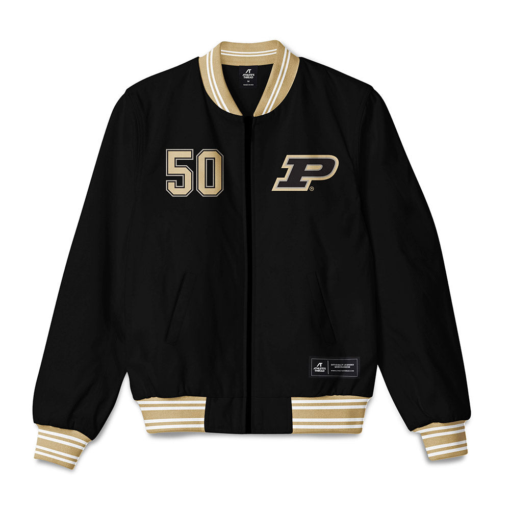 Purdue - NCAA Men's Basketball Legends : Caleb Swanigan - Bomber Jacket-0