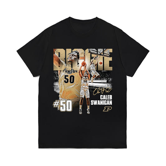 Purdue - NCAA Men's Basketball Legends : Caleb Swanigan - Collage Comfort Colors T-Shirt-0