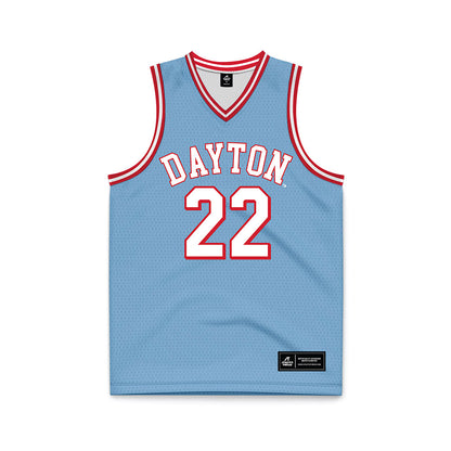 Dayton - NCAA Men's Basketball : Damon Friery - Chapel Blue Basketball Jersey-0