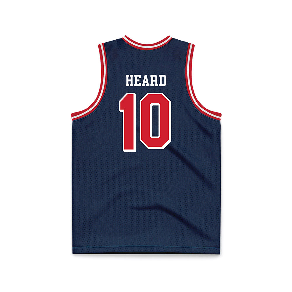 Dayton - NCAA Men's Basketball : Bryce Heard - Blue Basketball Jersey-1
