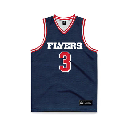 Dayton - NCAA Men's Basketball : Jaiun Simon - Blue Basketball Jersey-0