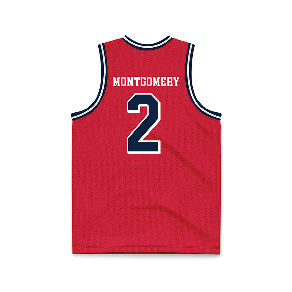 Dayton - NCAA Men's Basketball : De'Shayne Montgomery - Red Basketball Jersey-1