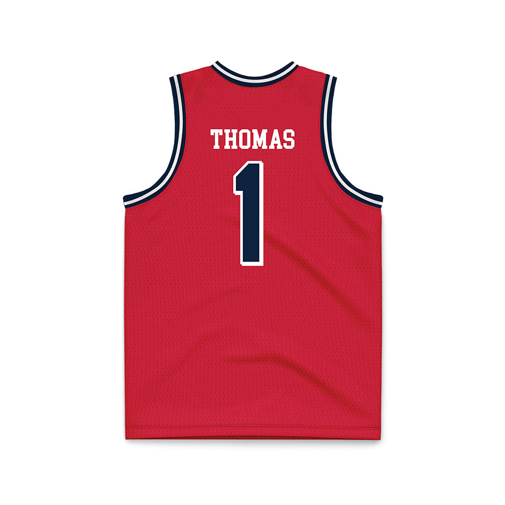 Dayton - NCAA Men's Basketball : Malcolm Thomas - Red Basketball Jersey-1