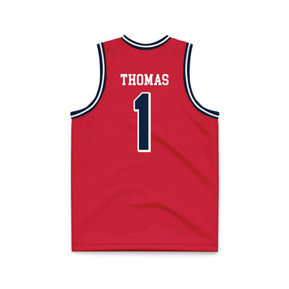Dayton - NCAA Men's Basketball : Malcolm Thomas - Red Basketball Jersey-1