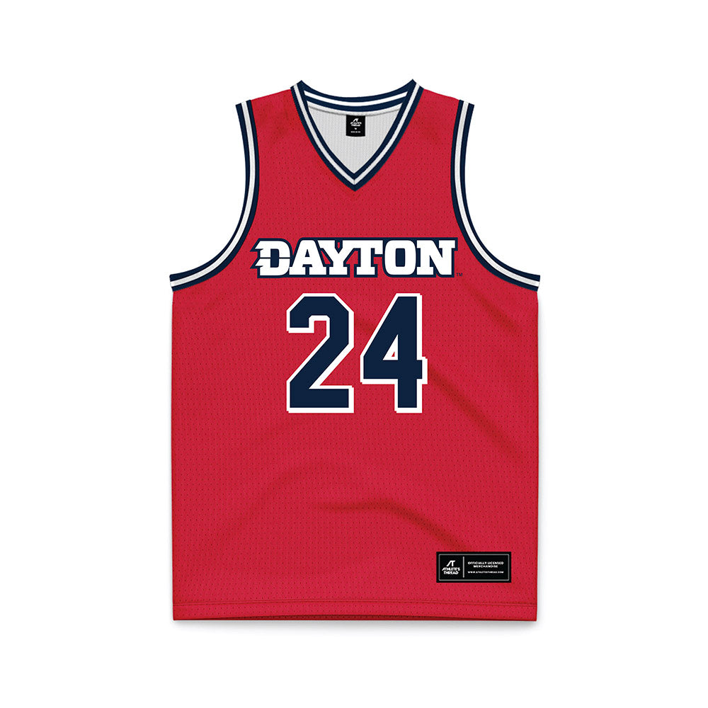 Dayton - NCAA Men's Basketball : Jacob Conner - Red Basketball Jersey-0