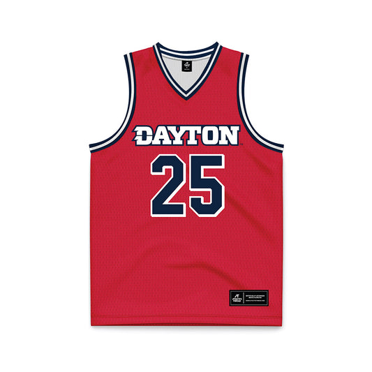 Dayton - NCAA Men's Basketball : Will Maxwell - Red Basketball Jersey-0
