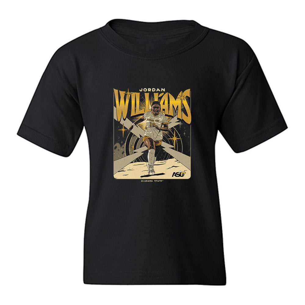 Alabama State - NCAA Women's Soccer : Jordan Williams - Graphic Tee Youth T-Shirt-0