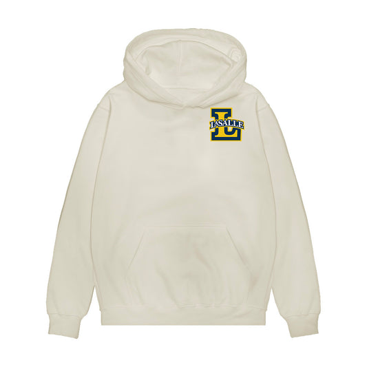 La Salle - NCAA Men's Basketball : Ashton Walker - Collage Premium Hooded Sweatshirt-0