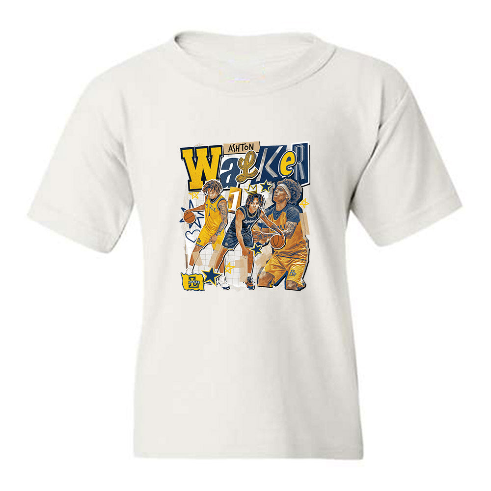 La Salle - NCAA Men's Basketball : Ashton Walker - Collage Youth T-Shirt-0