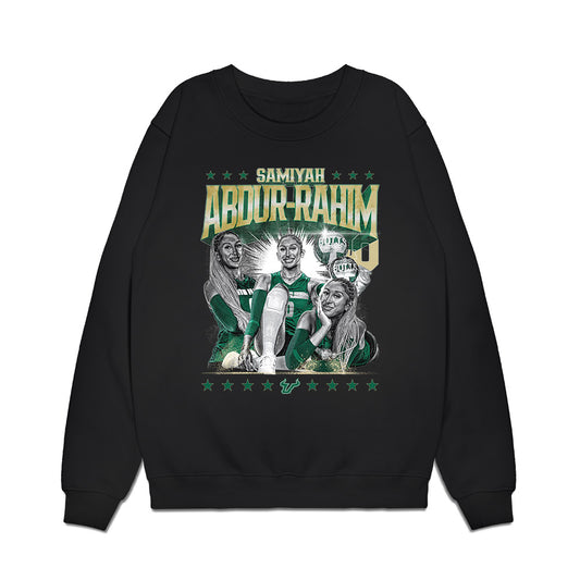 USF - NCAA Women's Volleyball : Samiyah Abdur-rahim - Collage Premium Crewneck Sweatshirt-0
