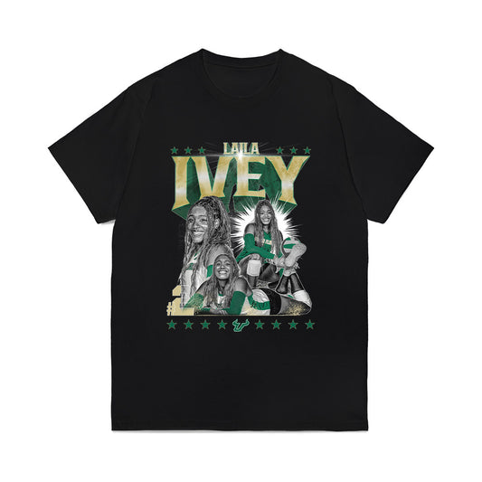 USF - NCAA Women's Volleyball : Laila Ivey - Collage Comfort Colors T-Shirt-0