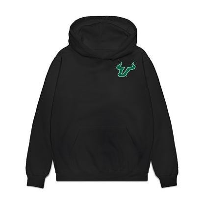 USF - NCAA Women's Volleyball : Miya Thomas - Collage Premium Hooded Sweatshirt-0