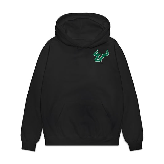 USF - NCAA Women's Volleyball : Miya Thomas - Collage Premium Hooded Sweatshirt-0
