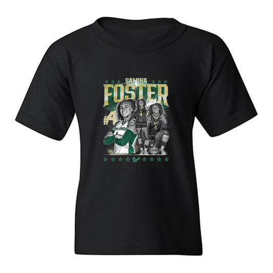 USF - NCAA Women's Volleyball : Samiha Foster - Collage Youth T-Shirt-0