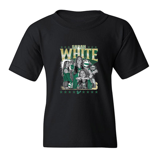 USF - NCAA Women's Volleyball : Sarah White - Collage Youth T-Shirt-0