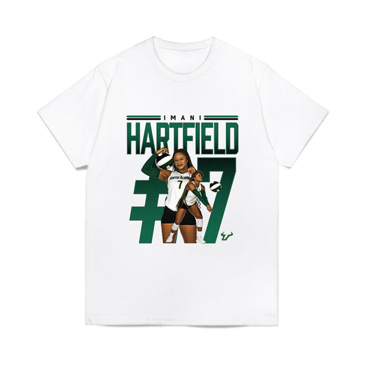 USF - NCAA Women's Volleyball : Imani Hartfield - Collage Comfort Colors T-Shirt-0
