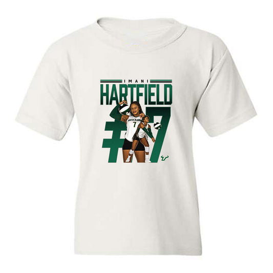 USF - NCAA Women's Volleyball : Imani Hartfield - Collage Youth T-Shirt-0