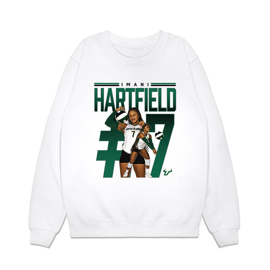 USF - NCAA Women's Volleyball : Imani Hartfield - Collage Premium Crewneck Sweatshirt-0