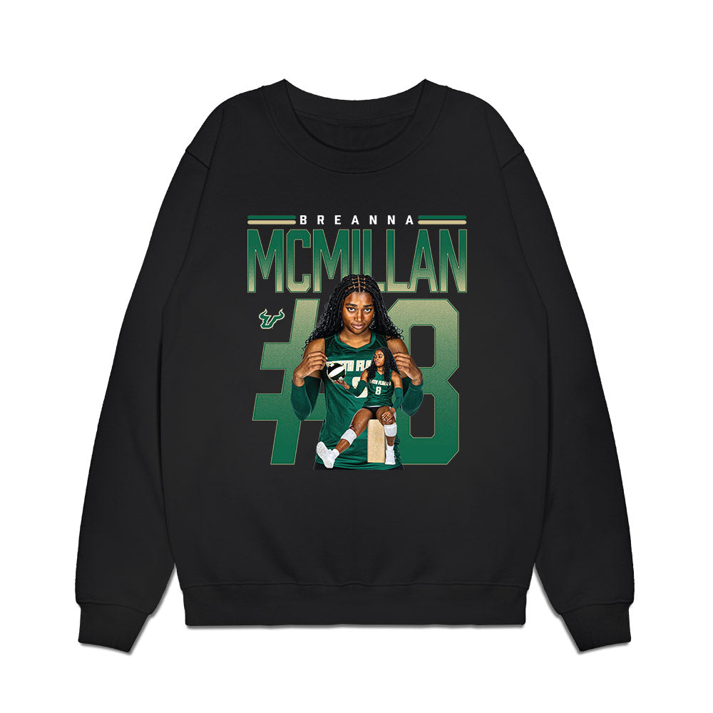 USF - NCAA Women's Volleyball : BreAnna McMillan - Collage Premium Crewneck Sweatshirt-0