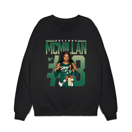 USF - NCAA Women's Volleyball : BreAnna McMillan - Collage Premium Crewneck Sweatshirt-0