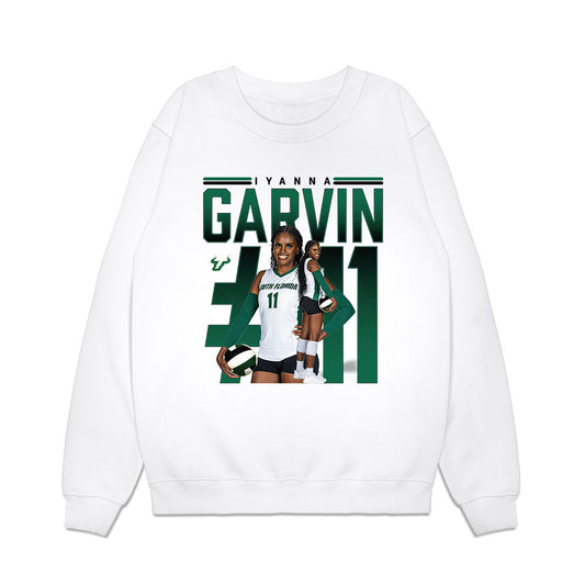 USF - NCAA Women's Volleyball : Iyanna Garvin - Collage Premium Crewneck Sweatshirt-0