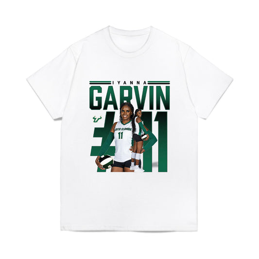 USF - NCAA Women's Volleyball : Iyanna Garvin - Collage Comfort Colors T-Shirt-0