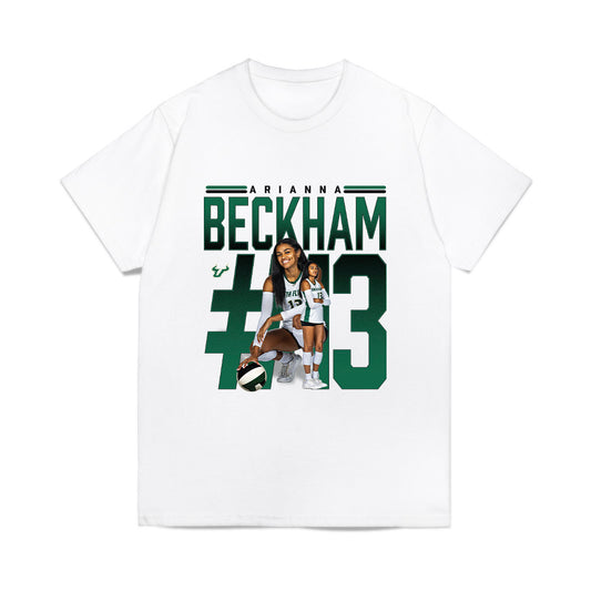 USF - NCAA Women's Volleyball : Arianna Beckham - Collage Comfort Colors T-Shirt-0