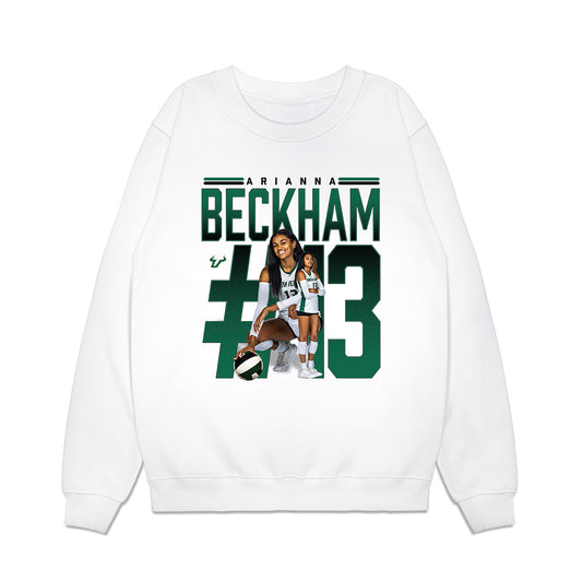 USF - NCAA Women's Volleyball : Arianna Beckham - Collage Premium Crewneck Sweatshirt-0