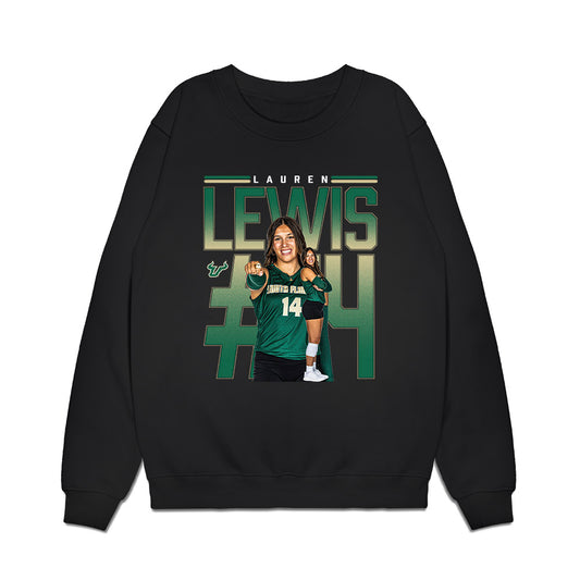 USF - NCAA Women's Volleyball : Lauren Lewis - Collage Premium Crewneck Sweatshirt-0