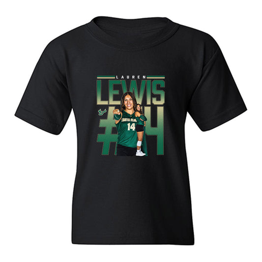 USF - NCAA Women's Volleyball : Lauren Lewis - Collage Youth T-Shirt-0