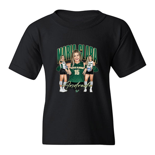 USF - NCAA Women's Volleyball : Maria Clara Andrade - Collage Youth T-Shirt-0