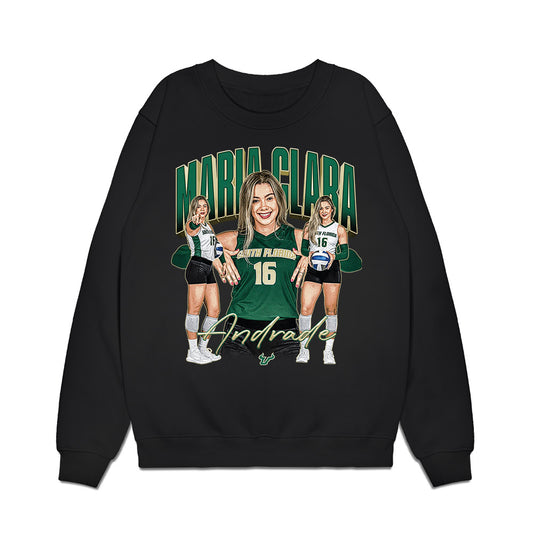 USF - NCAA Women's Volleyball : Maria Clara Andrade - Collage Premium Crewneck Sweatshirt-0