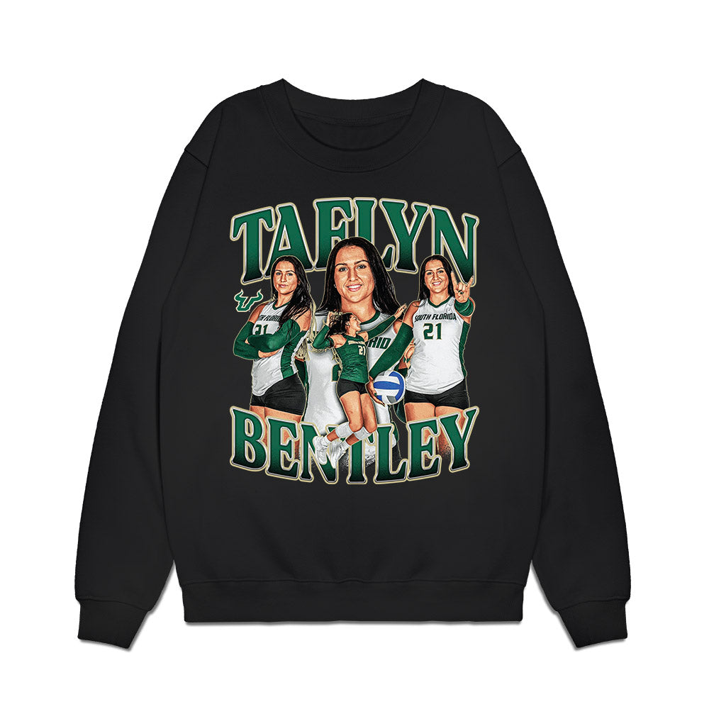 USF - NCAA Women's Volleyball : Taelyn Bentley - Collage Premium Crewneck Sweatshirt-0