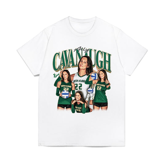 USF - NCAA Women's Volleyball : Ally Cavanaugh - Collage Comfort Colors T-Shirt-0